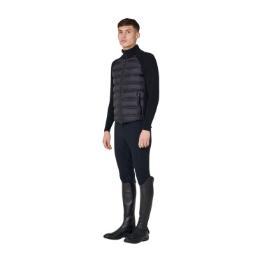 Chaqueta acolchada para hombre con mangas de punto Equestro Chaqueta acolchada para hombre con mangas de punto Equestro