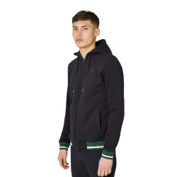 Sudadera para hombre con capucha y cremallera frontal Equestro Sudadera para hombre con capucha y cremallera frontal Equestro