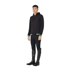Sudadera para hombre con capucha y cremallera frontal Equestro Sudadera para hombre con capucha y cremallera frontal Equestro