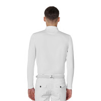Polo de concurso para hombre de manga larga con inserciones de malla Equestro