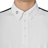 Polo de concurso para hombre de manga larga con inserciones de malla Equestro