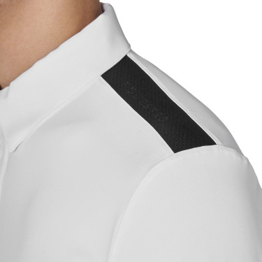 Polo de concurso para hombre de manga larga con inserciones de malla Equestro Polo de concurso para hombre de manga larga con inserciones de malla Equestro