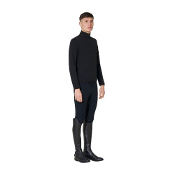 Sudadera de hombre de cuello alto de forro polar con cremallera 3/4 Equestro Sudadera de hombre de cuello alto de forro polar con cremallera 3/4 Equestro