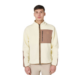Sudadera de hombre de borreguito con bolsillo frontal Equestro Sudadera de hombre de borreguito con bolsillo frontal Equestro