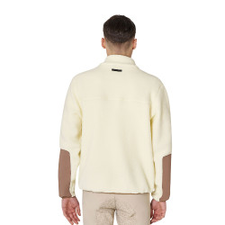 Sudadera de hombre de borreguito con bolsillo frontal Equestro Sudadera de hombre de borreguito con bolsillo frontal Equestro