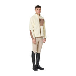 Sudadera de hombre de borreguito con bolsillo frontal Equestro Sudadera de hombre de borreguito con bolsillo frontal Equestro