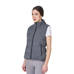 Chaleco acolchado de lana para mujer Equestro Chaleco acolchado de lana para mujer Equestro