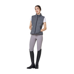 Chaleco acolchado de lana para mujer Equestro Chaleco acolchado de lana para mujer Equestro