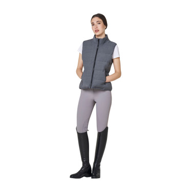 Chaleco acolchado de lana para mujer Equestro Chaleco acolchado de lana para mujer Equestro