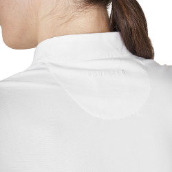 Polo de concurso de mujer tipo camisa con strass Equestro Polo de concurso de mujer tipo camisa con strass Equestro