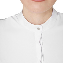 Polo de concurso para mujer tipo camisa con insertos de malla Equestro