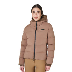 Chaqueta acolchada de mujer con capucha Equestro Chaqueta acolchada de mujer con capucha Equestro
