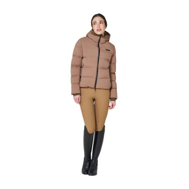 Chaqueta acolchada de mujer con capucha Equestro Chaqueta acolchada de mujer con capucha Equestro