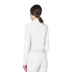 Polo de concurso para mujer básico con insertos de malla Equestro Polo de concurso para mujer básico con insertos de malla Equestro