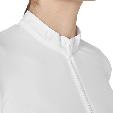 Polo de concurso para mujer básico con insertos de malla Equestro Polo de concurso para mujer básico con insertos de malla Equestro