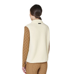 Chaleco de mujer de forro polar teddy con bolsillo frontal Equestro Chaleco de mujer de forro polar teddy con bolsillo frontal Equestro