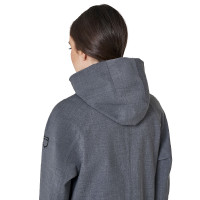 Softshell mujer largo en mezcla de lana con abertura trasera Equestro