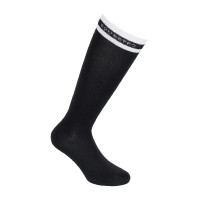 Calcetines de mujer con inserciones de Lurex Equestro Negro