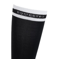 Calcetines de mujer con inserciones de Lurex Equestro Negro