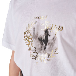 Camiseta niña Born To Be Wild de algodón Equestro niño Camiseta niña Born To Be Wild de algodón Equestro niño
