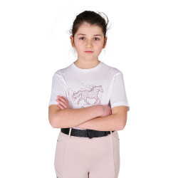 Camiseta de niña Stone Horse de algodón Equestro niño Camiseta de niña Stone Horse de algodón Equestro niño