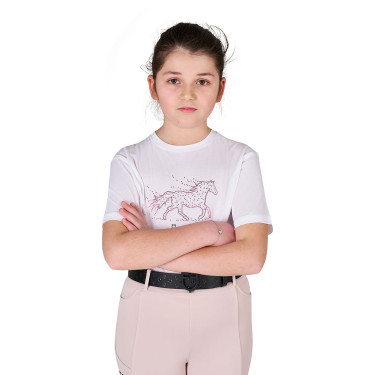 Camiseta de niña Stone Horse de algodón Equestro niño Camiseta de niña Stone Horse de algodón Equestro niño
