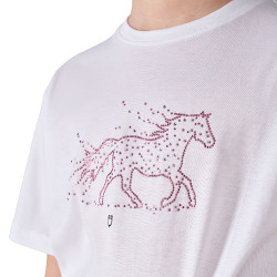 Camiseta de niña Stone Horse de algodón Equestro niño Camiseta de niña Stone Horse de algodón Equestro niño