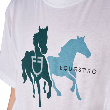 Camiseta infantil de algodón transpirable Equestro niño Camiseta infantil de algodón transpirable Equestro niño