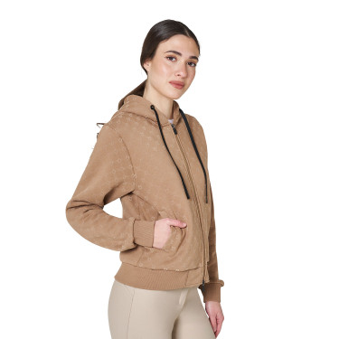 Sudadera de mujer con capucha monograma Equestro Sudadera de mujer con capucha monograma Equestro