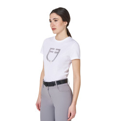 Camiseta mujer con logo en lámina Equestro