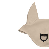 Capucha de tejido técnico con orejas moldeadas Equestro Adoquinado / negro