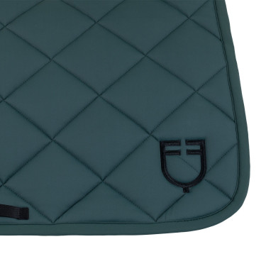 Mantilla de salto con acolchado de rombos y logo bordado Equestro