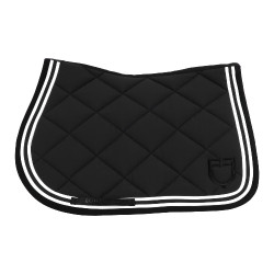 Salvapolvo de salto Double Stripes en tejido técnico Equestro Negro