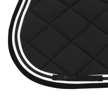 Salvapolvo de salto Double Stripes en tejido técnico Equestro Negro