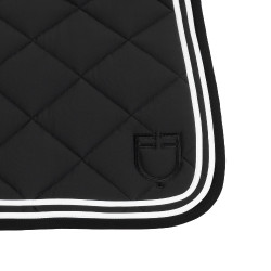 Salvapolvo de salto Double Stripes en tejido técnico Equestro Negro