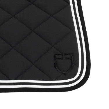 Salvapolvo de salto Double Stripes en tejido técnico Equestro Negro