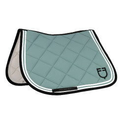 Salvapolvo de salto Double Stripes en tejido técnico Equestro Pizarra gris / negro Salvapolvo de salto Double Stripes en tejido técnico Equestro Pizarra gris / negro