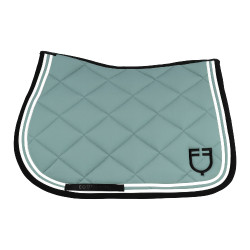 Salvapolvo de salto Double Stripes en tejido técnico Equestro Pizarra gris / negro Salvapolvo de salto Double Stripes en tejido técnico Equestro Pizarra gris / negro
