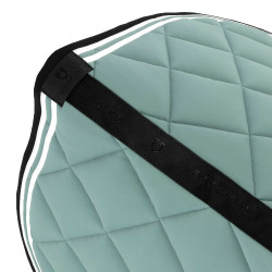 Salvapolvo de salto Double Stripes en tejido técnico Equestro Pizarra gris / negro Salvapolvo de salto Double Stripes en tejido técnico Equestro Pizarra gris / negro