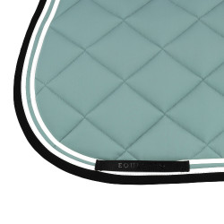 Salvapolvo de salto Double Stripes en tejido técnico Equestro Pizarra gris / negro Salvapolvo de salto Double Stripes en tejido técnico Equestro Pizarra gris / negro