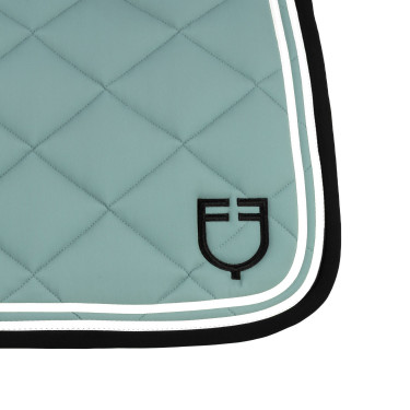 Salvapolvo de salto Double Stripes en tejido técnico Equestro Pizarra gris / negro Salvapolvo de salto Double Stripes en tejido técnico Equestro Pizarra gris / negro
