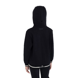 Sudadera unisex para niños con capucha y cremallera frontal Equestro Sudadera unisex para niños con capucha y cremallera frontal Equestro