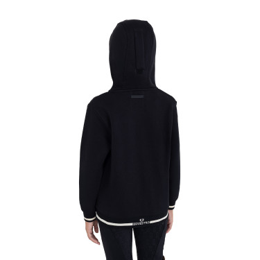 Sudadera unisex para niños con capucha y cremallera frontal Equestro Sudadera unisex para niños con capucha y cremallera frontal Equestro
