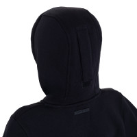 Sudadera unisex para niños con capucha y cremallera frontal Equestro Negro / negro