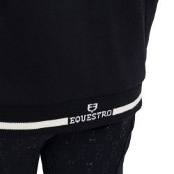 Sudadera unisex para niños con capucha y cremallera frontal Equestro Sudadera unisex para niños con capucha y cremallera frontal Equestro
