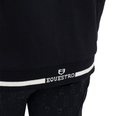 Sudadera unisex para niños con capucha y cremallera frontal Equestro Sudadera unisex para niños con capucha y cremallera frontal Equestro