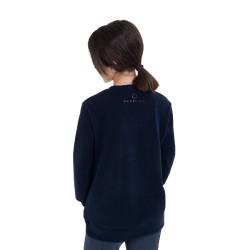 Sudadera unisex para niños de cuello redondo de forro polar Equestro