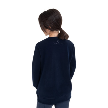 Sudadera unisex para niños de cuello redondo de forro polar Equestro