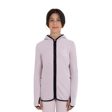 Sudadera infantil unisex de polar con cremallera Equestro