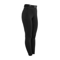 Leggings de mujer de cintura alta con trabillas y strass Equestro